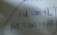 一吨等于几千克?,质量单位的换算解析